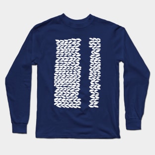 Missing Knit Navy Long Sleeve T-Shirt